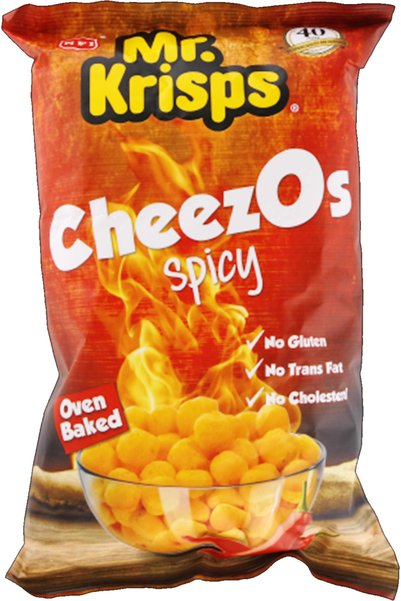 Mr.Krisps Cheezos Spicy Oven Baked Chips 80gm