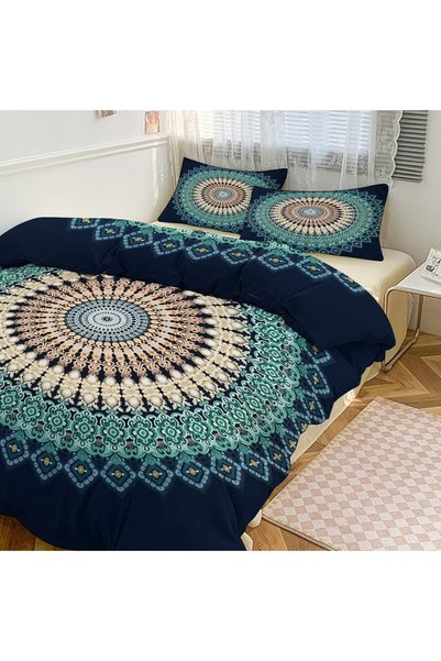 Generic Cozy Ethnic Boho Brushed Duvet Cover Set 3Pcs, Easy Care Washable Bed...