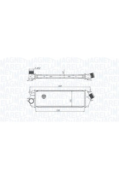 MAGNETI MARELLI Intercooler, compresor 351319205340
