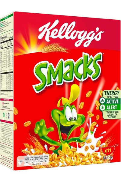 Kellogg's Smacks, 330g, Multigrain Nourishment, Source of Fiber, High in 7 Vi...
