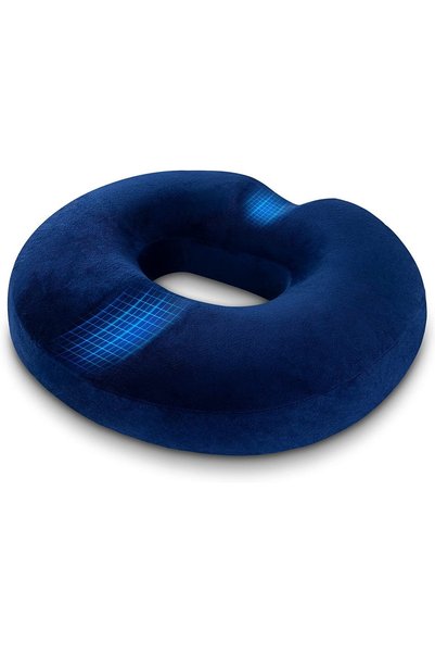 Noonedibs Pernă Donut Pernă ortopedică pentru scaun, inel pentru scaun hemoro...