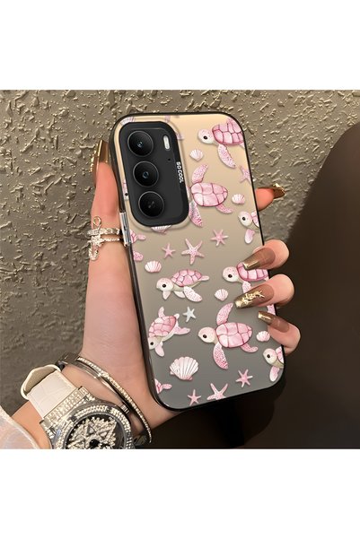 CHICASELUX غطاء سيليكون بتصميم لطيف، متوافق مع هاتف Realme C75 4G، يتميز بنقش...
