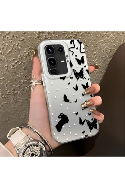 CHICASELUX Infinix Note 50 Compatible Dot and Butterfly Combination Printed C...