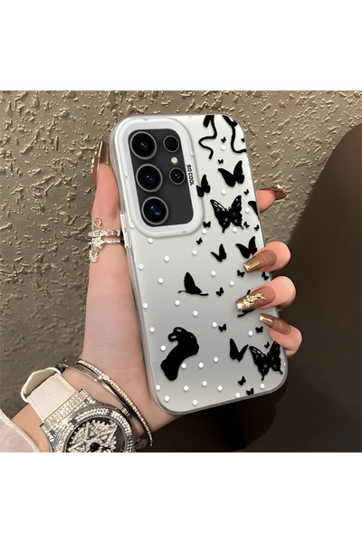 CHICASELUX غطاء لهاتف Samsung Galaxy S24 Ultra، بتصميم يجمع بين النقاط والرسو...