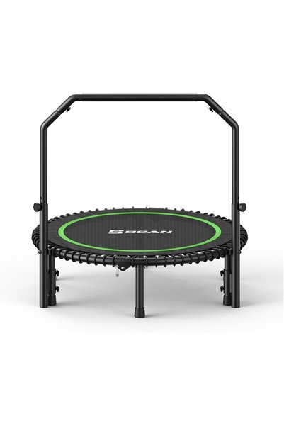 Generic BCAN 450LBS/204kg Mini Rebounder Trampoline for Adults with Bar, ترام...