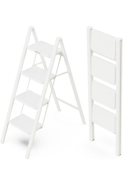 Generic Step Ladder, 330 lbs Capacity Heavy Duty Folding Step Stool with Anti...