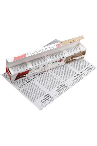 Generic لفة ورق خبز غير لاصق بتصميم طباعة الصحف لتغليف الطعام