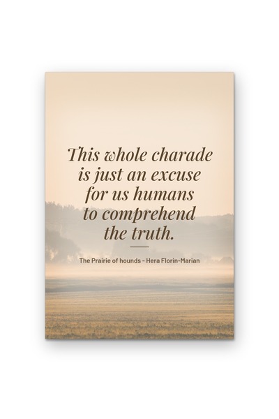 OEM Poster Carton 250g A4 Preria cainilor de vanatoare, Citat motivational, M...