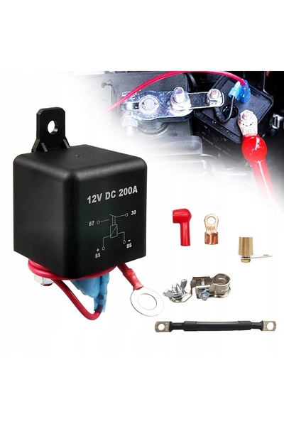 Amazon DISCONECTOR DE BATERIE, RELEUL AUTO DC 12V 200A CURENT CONTINUU, SET