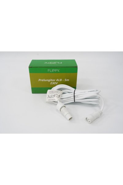 Evolium Extension cord, evolium, rubber, 220 volts, 5 meters, white wire
