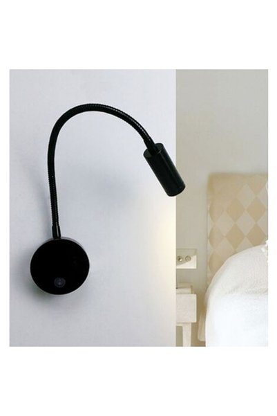 Noonedibs Lampă de citit LED de 3W, tip noptieră, cu LED-uri flexibile Swan (...