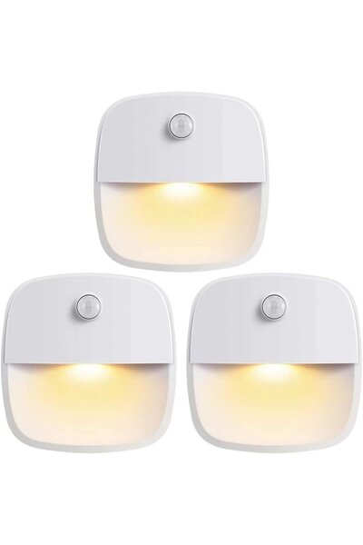 Noonedibs Lumină de noapte cu senzor de mișcare - Pachet de 3 - Iluminare LED...