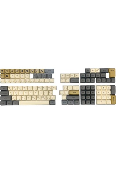 Generic مجموعة أغطية مفاتيح PBT، 125 مفتاحًا، تصميم XDA، طباعة بالصباغة الحرا...