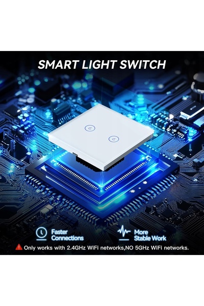 Amazon ÎNTRERUPĂTOR DE LUMINĂ CU CUTIE DE CONEXIUNE, DUBLU, INTELIGENT, PENTR...