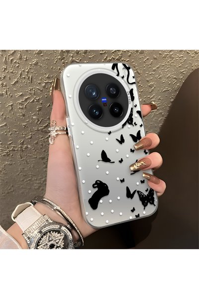 CHICASELUX Vivo X200 Pro Compatible Case with Dot and Butterfly Combination P...