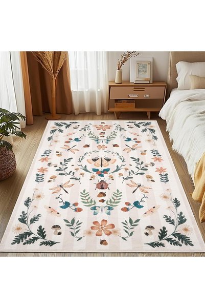Generic 3x5 Area Rug for Bedroom, Soft Non-Slip Indoor Floor Mat