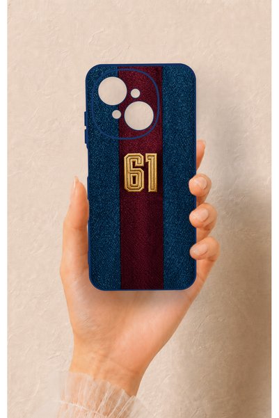 Vip Case غطاء سيليكون مزخرف باللونين الأحمر والأزرق، متوافق مع هاتف Tecno Spa...
