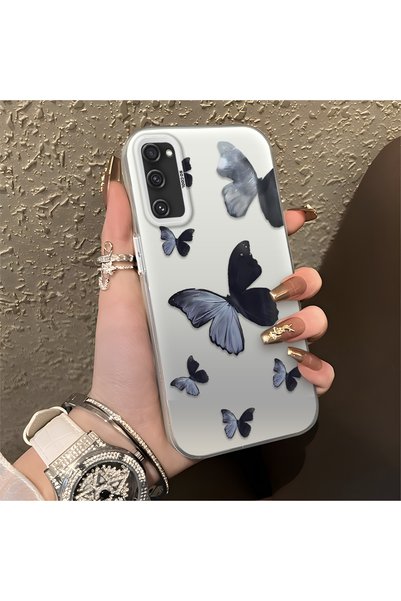 CHICASELUX Samsung Galaxy S20 Fe 4G/5G Compatible Black and Gray Butterfly-Pr...