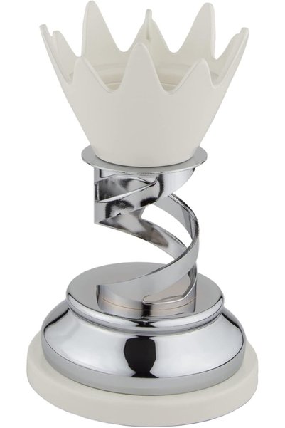 Generic Nasayim Incense Burner, Colour:Chrome/White