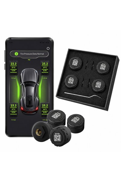 Choice نظام مراقبة ضغط الإطارات اللاسلكي (TPMS)، تحكم عبر التطبيق، بلوتوث 5.0...