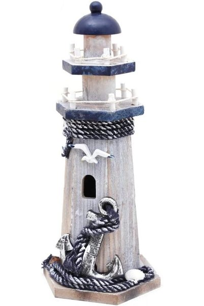 Generic Wooden Lighthouse Decoration Nautical Decor Wood Lighthouse Ornament ...