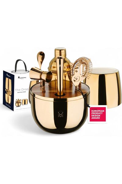 Generic The Drop - 6-Piece Stainless Steel Cocktail Set - Elegant, Durable, a...