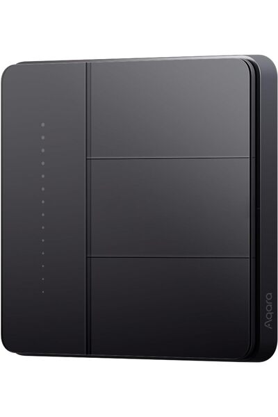 Generic Aqara Smart Wall Switch Z1 Pro Sea Global version (Triple Rocker, Black)