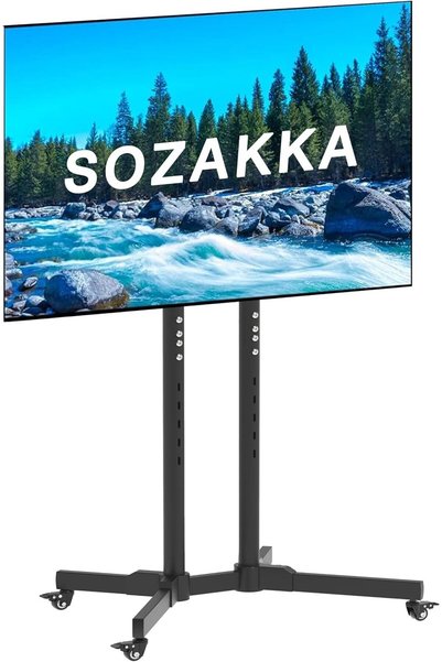 Generic عربة حامل تلفزيون متنقلة، دوران 30°، تناسب شاشات LCD وLED وOLED بحجم ...