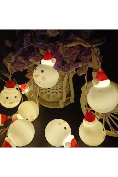 Noonedibs Lumină de Crăciun, ghirlandă luminoasă pentru brad de Crăciun cu 20...