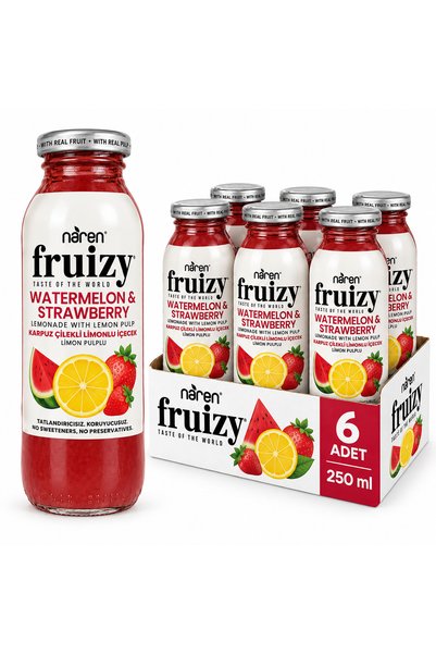 Naren Fruisy Karpuz - Çilekli Limonlu İçecek 200 ml x 6
