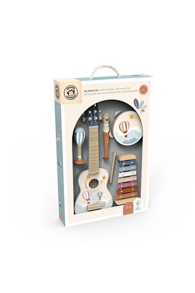 Speedy Monkey Set 5 instrumente muzicale din lemn (L),