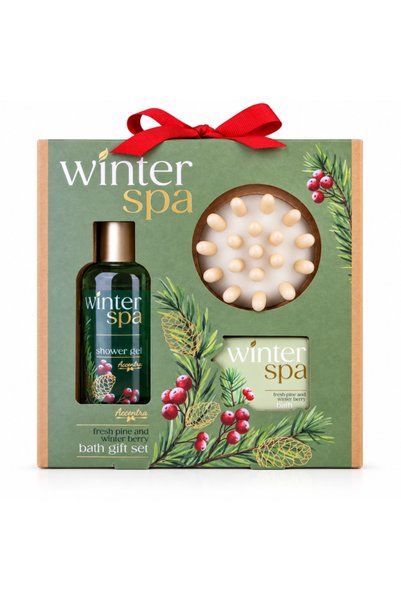 ACCENTRA Set Cadou de Crăciun pentru Femei WINTER SPA, Gel de Duș 100 ml, Sar...