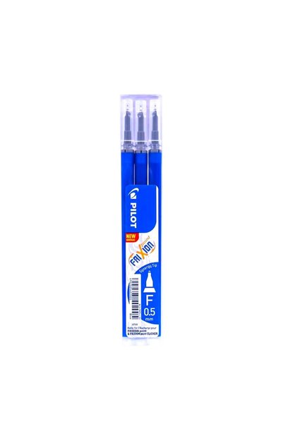 Frixion Pilot Rezerve Roller Pilot FriXion Point, 0,5 mm, albastre, set 3 bucăți