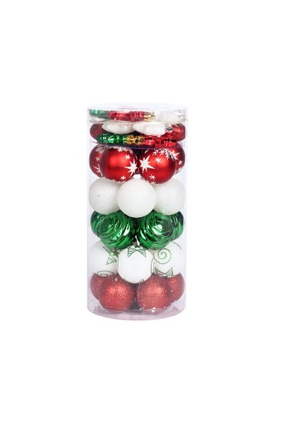 Noonedibs Ornamente de Crăciun cu globuri, pachet de 41, set de globuri de Cr...