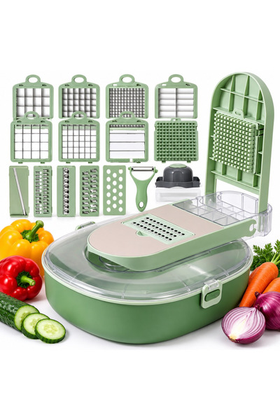 varioshop ® Multifunctional Vegetable & Fruit Chopper and Grater, 20 Pieces, ...