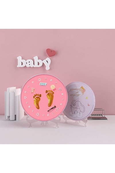 Generic Baby Footprint DIY Infants Clay Souvenir Ornament Keepsake Kit Handpr...
