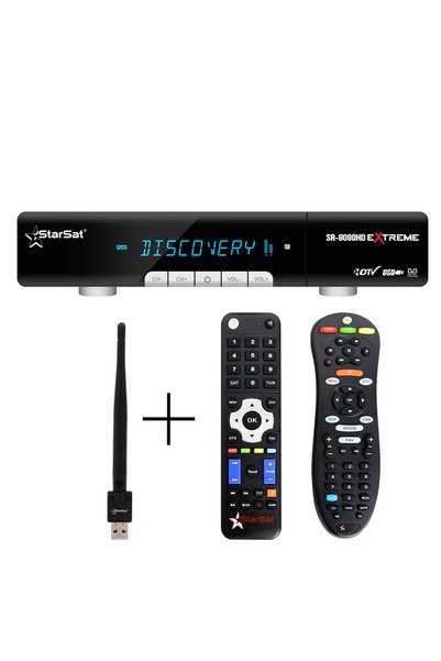 STARSAT SR-9090HD Extreme Satellite Receiver – 4K, WiFi, DVB-S2, H.265, EPG, ...