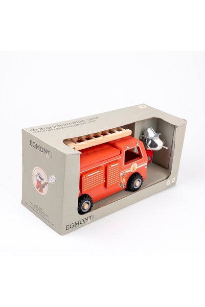 Egmont Toys Masina de pompieri din lemn cu accesorii,