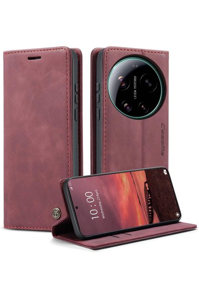 Generic CaseMe Wallet Case for Xiaomi 17 Ultra 5G, Premium Retro PU Leather F...