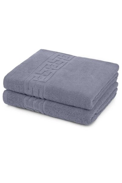 OEM Set de 2 prosoape de față, bumbac, 500g/m², 50x90cm, gri