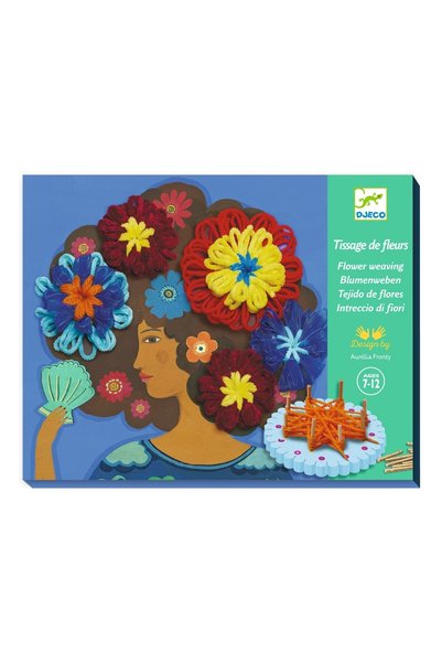 djeco Set creativ Portrete cu flori in par,