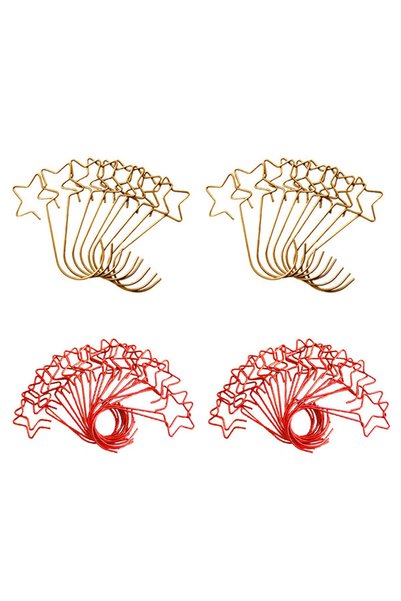 Noonedibs 80PCS cârlige de ornament în formă de stea pentru agățat decorațiun...