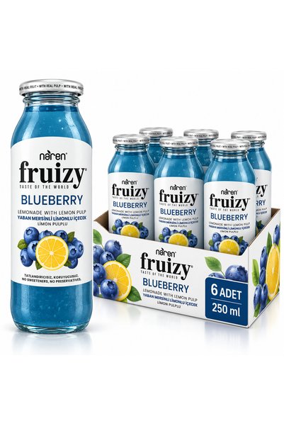 Naren Fruisy Yaban Mersinli Limonlu İçecek 200 ml x 6