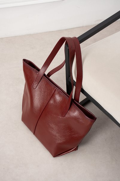 MYSTOBAG Olya Soft Leather Handbag, Shoulder Bag, and Tote Bag.