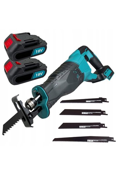 bedee Fierăstrău cu LED ergonomic fără fir 18V, set cu 2 baterii