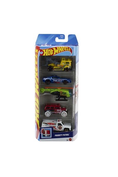 HOT WHEELS Set 5 masini priority patrol