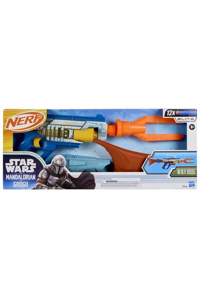 Nerf Blaster Elite Star Wars Mandalorian Si Grogu 8 în 1