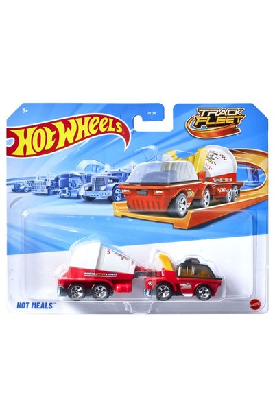 HOT WHEELS track fleet masina flota hot meals scara 1 la 64
