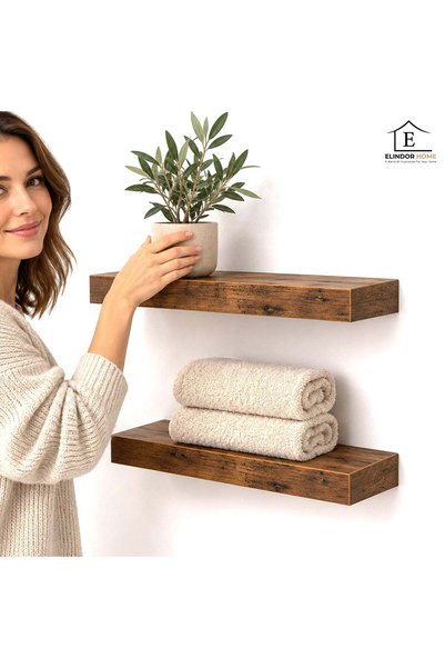 Elindor Σετ 2 τεμαχίων Elindor ®   Ράφια, Επιτοίχιο Ράφι Αποθήκευσης, Έπιπλο ...