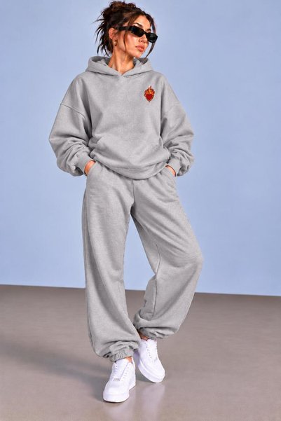 MEİS CLOTHES طقم رياضي مكون من قطعتين: قميص بغطاء للرأس وبنطلون، تصميم مريح، ...